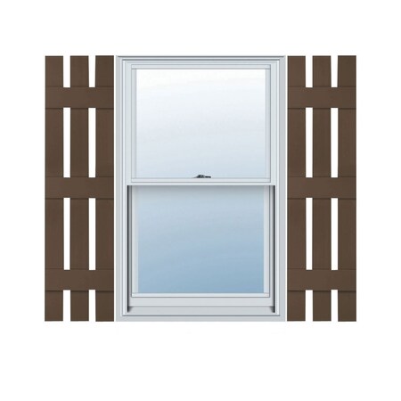 Ekena Millwork Mid-America Vinyl, TailorMade Three Board Spaced (3 Batten), Board-n-Batten Shutters, S31274009, PR S31274009